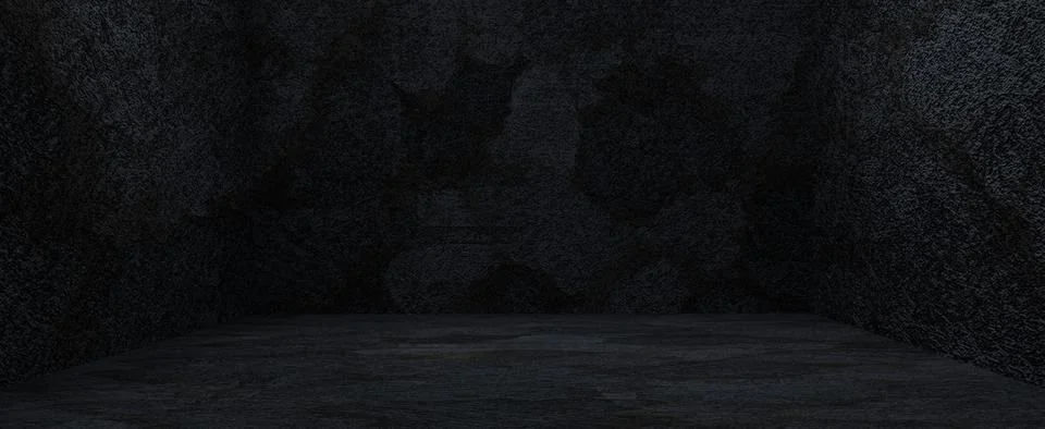 Dark empty concrete room background Stock Illustration