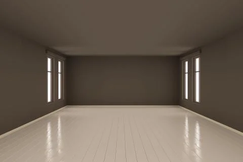 Dark empty room Illustration Stock Illustration