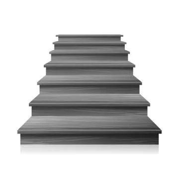 Dark Empty Staircase Vector. Steps. For Business Progress, Achievement, Growth Illustrazione stock