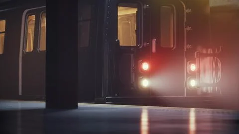 The dark empty underground passage Stock Illustration