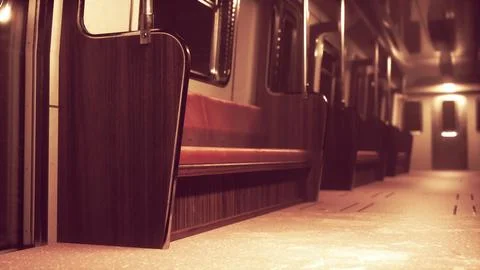 The dark empty underground passage Stock Illustration