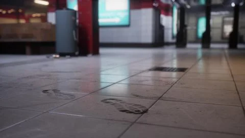 The dark empty underground passage Stock Illustration