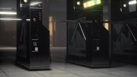 The dark empty underground passage Stock Illustration