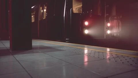 The dark empty underground passage Stock Illustration