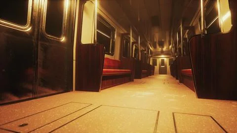 The dark empty underground passage Stock Illustration