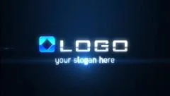 Dark Energetic Glow Light Ribbons Particles Blast Logo Reveal Animation Intro Stock After Effects