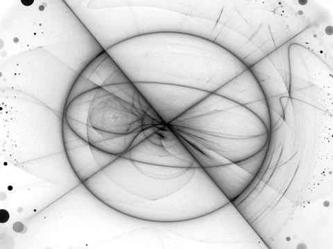 Dark energy burst with spherical force field Illustrazione stock
