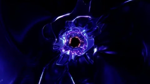 Dark Energy Vortex: Futuristic Sci-Fi Portal &amp; Cosmic Digital Abyss Stock Footage 303141368