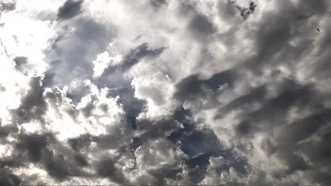 Dark Epic Clouds Time Lapse Stock Footage 108564736