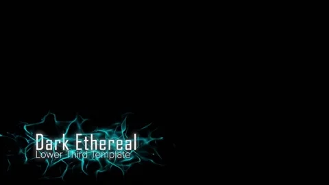 Dark Ethereal Lower Third Stock After Effects