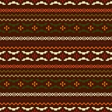Dark ethnic pattern Stock Illustration