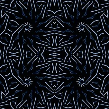 Dark Ethnic Sharp Seamless Pattern 스톡 일러스트