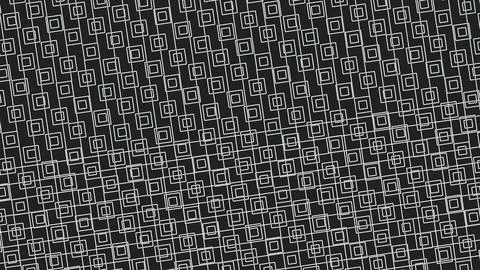 Dark fabric or surface covered with a repeating light geometric square motif  库存插图