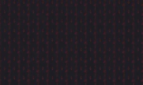 Dark fabric with small red floral pattern for background Stock Illustration