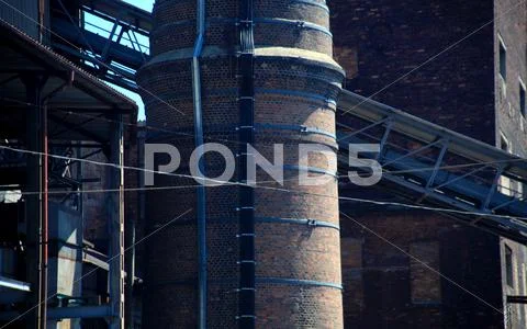 Dark factory close -up Stock Photos