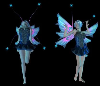 Dark Fairy Illustrazione stock
