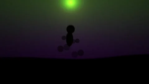 Dark Fantasy Alien Landscape Scene. Stock Footage 335351608