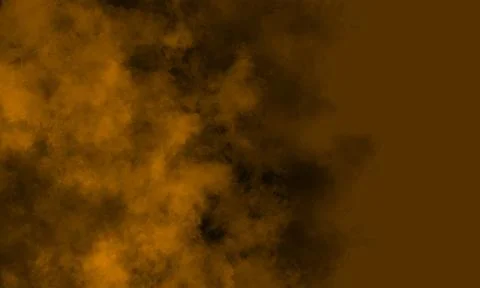 Dark Fantasy Cloud Texture Background With Orange Fog Overlay Stock Photos