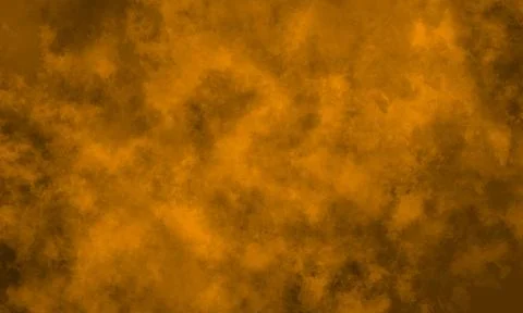 Dark Fantasy Cloud Texture Background With Orange Fog Overlay Stock Photos