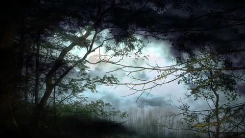 Dark Fantasy Nature Scenery Animation | Stock Video | Pond5