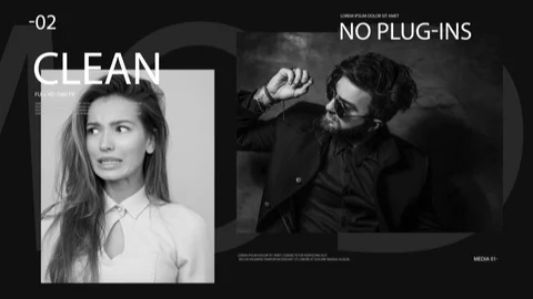 Dark Fashion Slideshow 库存 After Effects