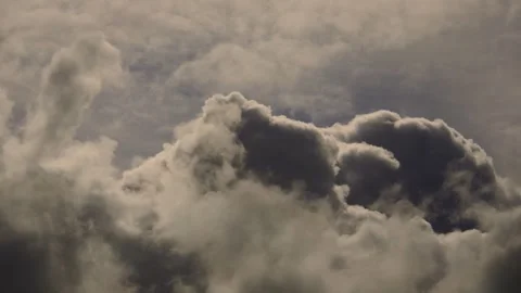 Dark Fast Rising Storm Clouds Pushing Upwards Across the Sky. Stock Footage 339766088