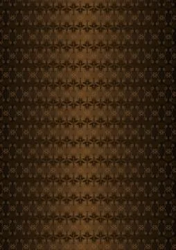 Dark floral classic seamless  pattern Illustrazione stock