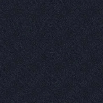 Dark floral textile pattern background design Stock Illustration