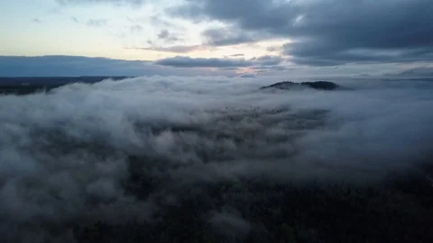 Dark fog rolling in Stock Footage 86457969