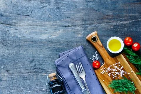 Dark food background Stock Photos