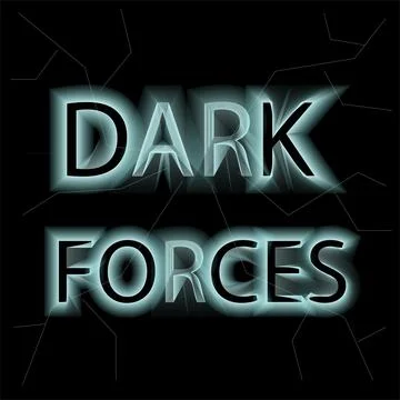 Dark forces Typography Vector T-shirt Graphics Design Stock Illustration