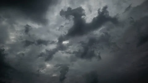 Dark, Foreboding Storm Clouds Time lapse Stock Footage 282659323