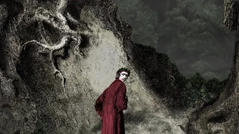 Dark Forest of Dante Video stock 236029037