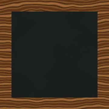 Dark frame bordered by rustic wood grain texture Stock-Illustration
