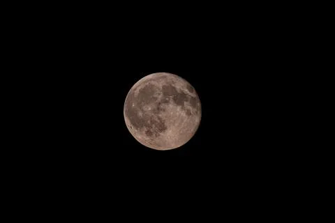 Dark Full Moon with Night Sky Atmosphere and Stars Stock-Fotos