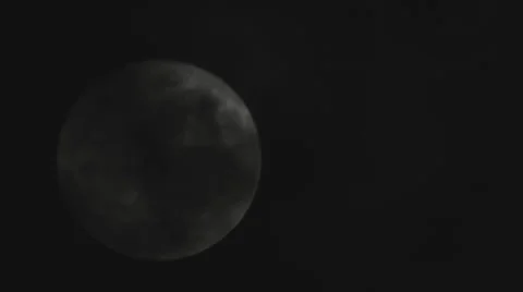 Dark Full Moon Reveal Clouds Mystery Scary Romantic Films I 動画素材 45646894