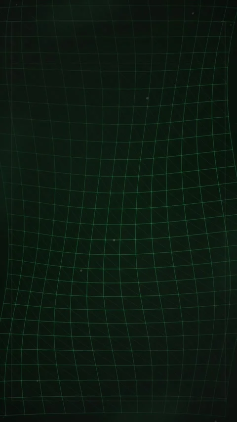 Dark Futuristic Grid Overlay: Tech Data Visualization Abstract Background Stock Footage 345492837