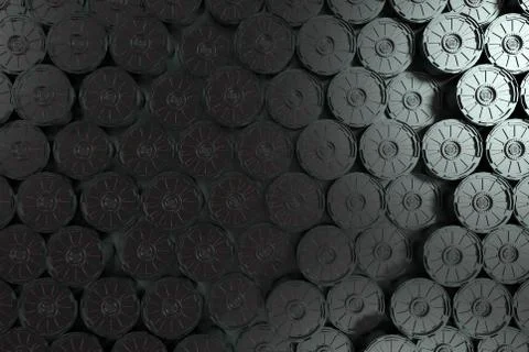 Dark futuristic technological background with glowing lines Illustrazione stock