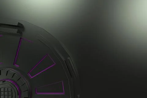 Dark futuristic technological background with glowing lines Stock Illustration