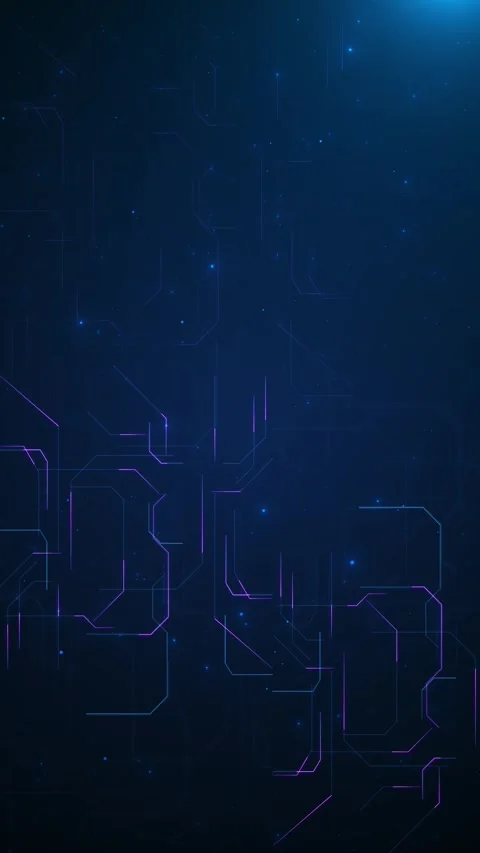 Dark Futuristic Technology Circuit Pattern Stock Footage 340409341