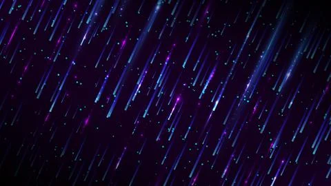 Dark futuristic technology digital background displays glowing neon streaks.. 库存插图