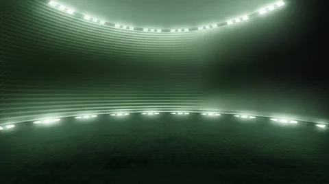 Dark, futuristic virtual studio backdrop, with spotlights. ideal for artis... Stock Photos