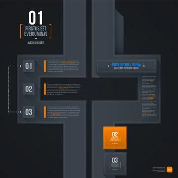 Dark futuristic web template. EPS10 Stock Illustration