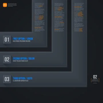 Dark futuristic web template. EPS10 Stock Illustration
