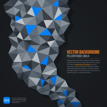 Dark futuristic web template. EPS10 Stock Illustration