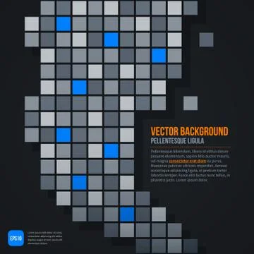 Dark futuristic web template. EPS10 Stock Illustration