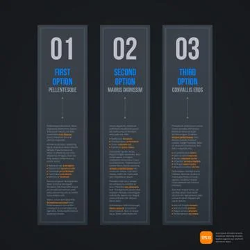 Dark futuristic web template. EPS10 Stock Illustration