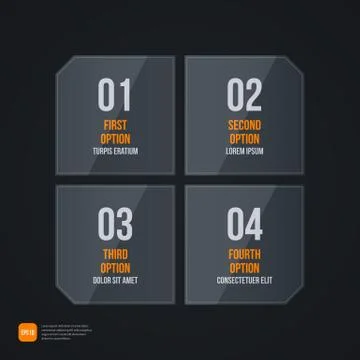 Dark futuristic web template. EPS10 Stock Illustration