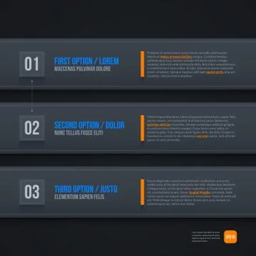 Dark futuristic web template. EPS10 Stock Illustration