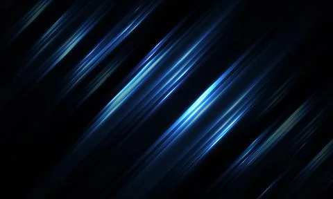 Dark geometric background with glowing vertical blue light luminous lines and Illustrazione stock